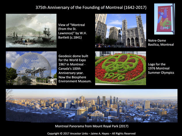 375th Anniversary of the Founding of Montreal (1642-2017)