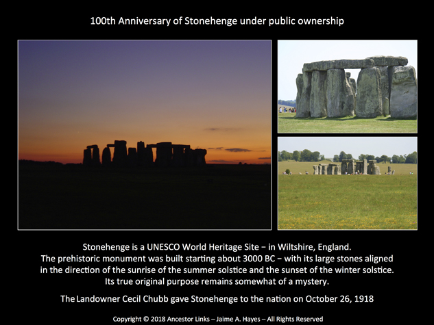 Stonehenge - 100th Anniversary under public ownership