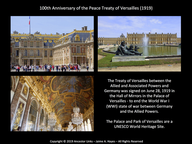 100th Anniversary of the Peace Treaty of Versailles