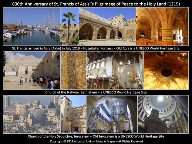 800th Anniversary of St. Francis of Assisi’s Pilgrimage of Peace to the Holy Land