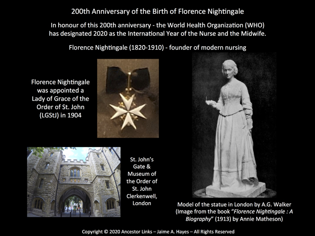 200th Anniversary of the Birth of Florence Nightingale (born 1820)