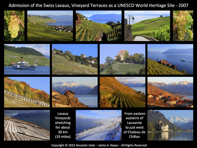 15th Anniversary of the 2007 Admission of the Lavaux,
          Vineyard Terraces as a UNESCO World Heritage Site