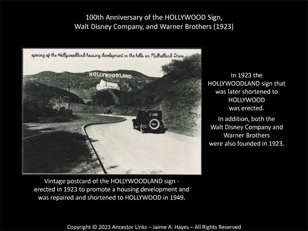 100th Anniversary of the Hollywood Sign