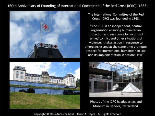 160th Anniversary of Founding of International Committee
          of the Red Cross