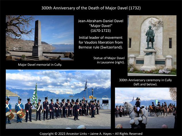 300th Anniversary of the Death of Major Davel