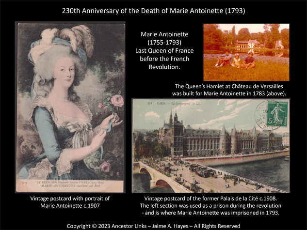230th Anniversary of the Death of Marie Antoinette