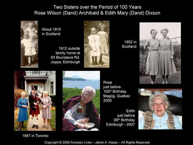 Dand Family - Two Sisters - 100 Years