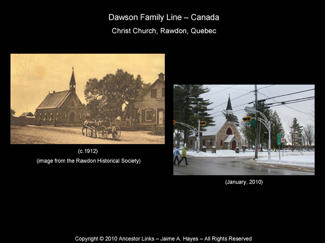 Christ Church c.1912 & 2010 - Rawdon, Quebec