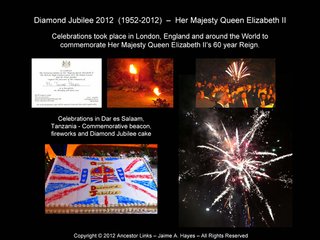 Diamond Jubilee - Queen Elizabeth II - 2012 - Celebrations in Dar es Salaam - Tanzania