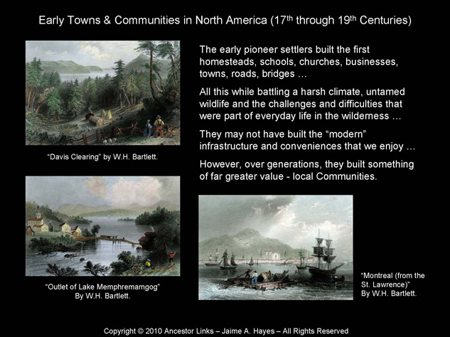 Early Towns and Communities - North America