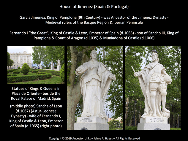 Statues of Fernando I, King of Castile & Leon, Emperor of Spain (d.1065) & Sancha of Leon (d.1067)