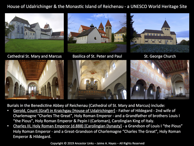 House of Udalrichinger - Medieval rulers in Southern Germany, Western Austria & Northern Switzerland - Abbey of Reichenau