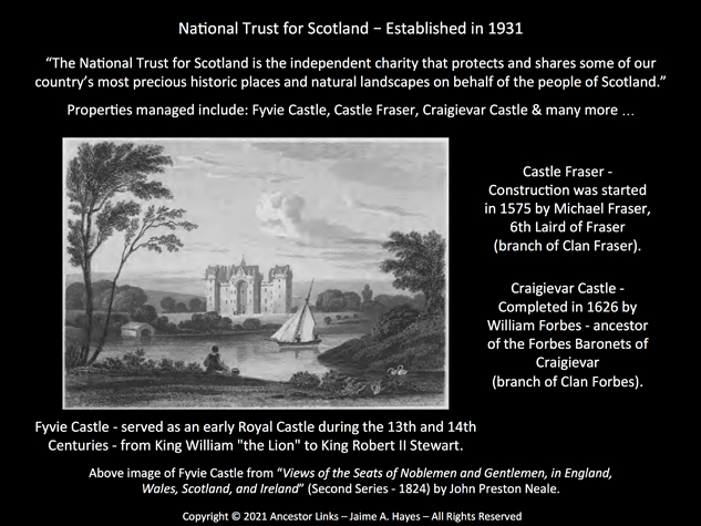 90th Anniversary of the Formation of the National Trust for Scotland (1931)