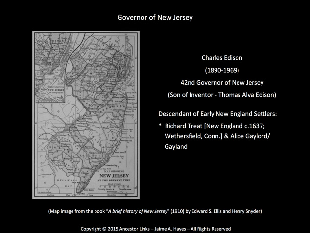 Charles Edison - Governor of New Jersey