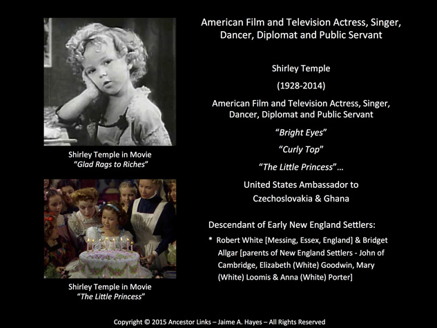 Shirley Temple - Actress, Diplomat and Public Servant