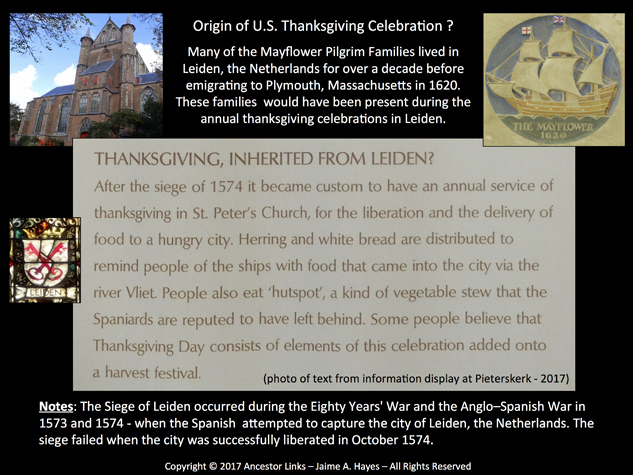 Origin of Annual U.S. Thanksgiving Celebration ?