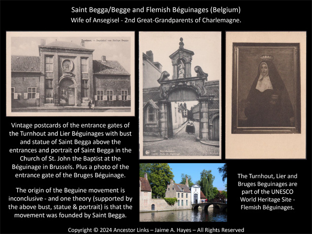 Saint Begga and Flemish Béguinages (Belgium)