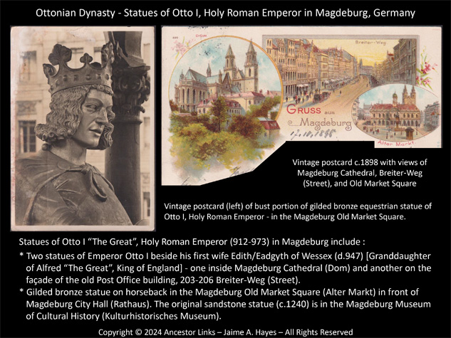 Statues of Otto I “The Great”, Holy Roman Emperor in
          Magdeburg