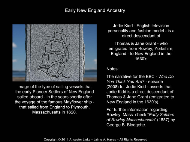 John Grant - New England 1630's