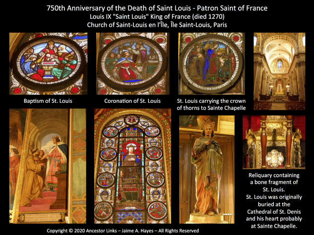 750th Anniversary of the Death of Saint Louis (died 1270)