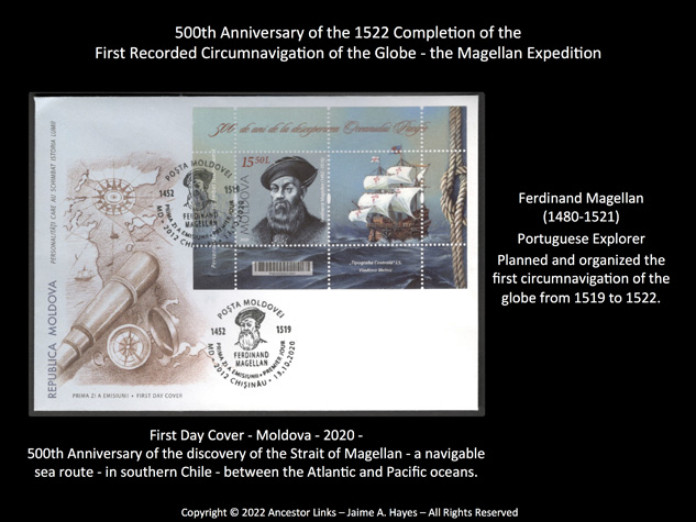 500th Anniversary of the 1522 Completion of the First
          Recorded Circumnavigation of the Globe