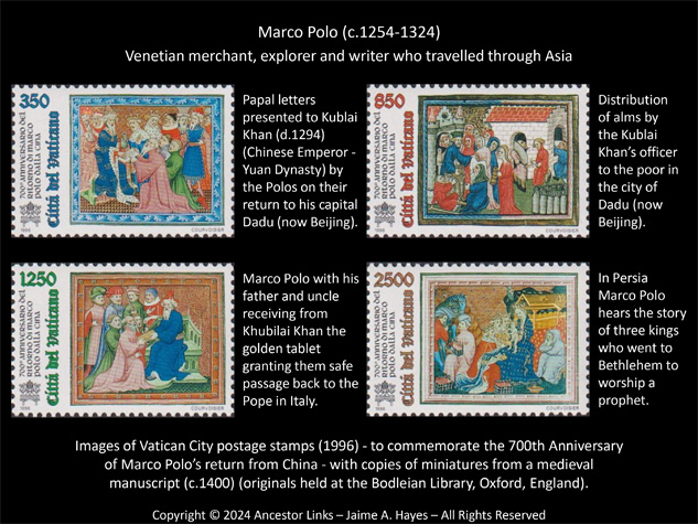 700th Anniversary of the Death of Marco Polo