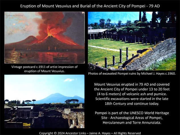 1945th Anniversary of the Eruption of Mount Vesuvius and
          Burial of Pompei
