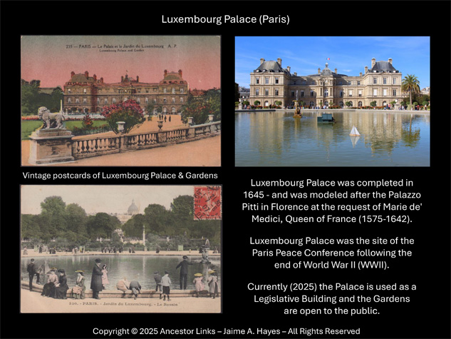 380th Anniversary of the Completion of Luxembourg Palace
          (Paris)(1645)