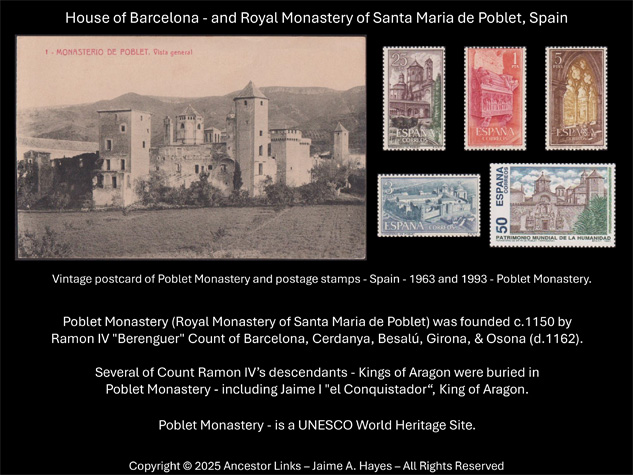 House of Barcelona - and Poblet Monastery