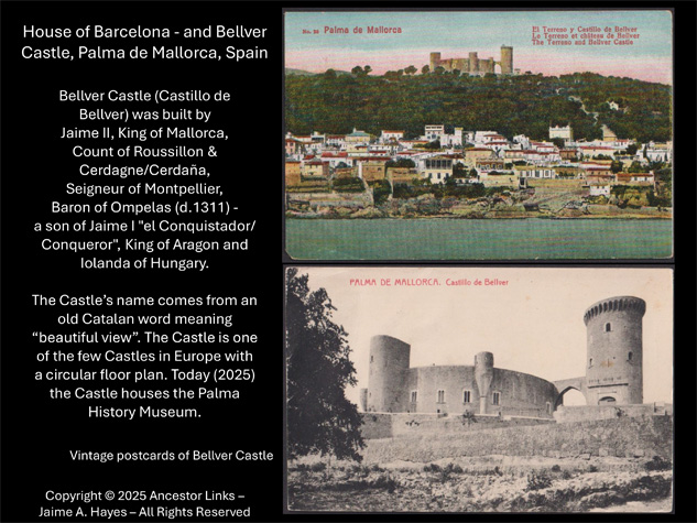 House of Barcelona - and Bellver Castle, Palma de
          Mallorca, Spain